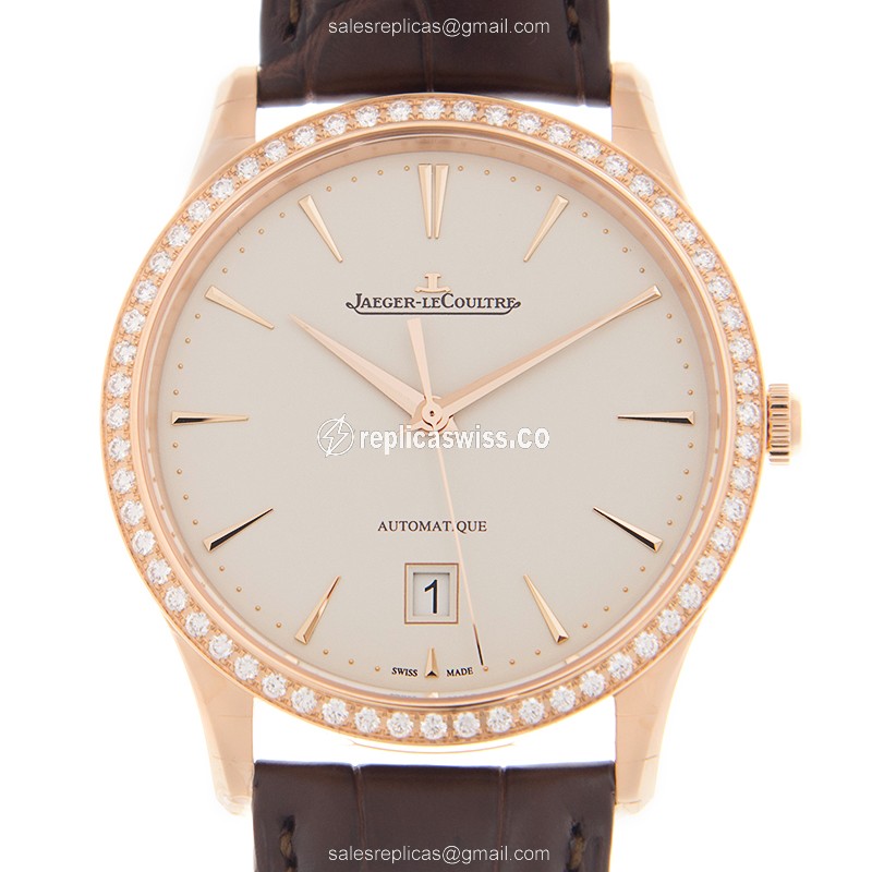 Jaeger-Lecoultre Q1232501 MASTER ULTRA THIN Automatic 18kt Rose Gold & Diamonds