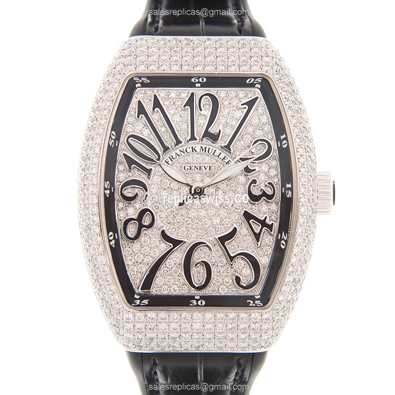 Franck Muller V 35 SC AT FO D CD (AC.NR) VANGUARD Automatic Stainless Steel & Diamonds