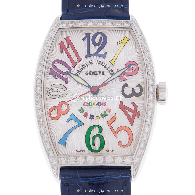 Franck Muller 5851 M SC COL DRM D 1R (AC) CINTREE CURVEX Automatic Stainless Steel & Diamonds