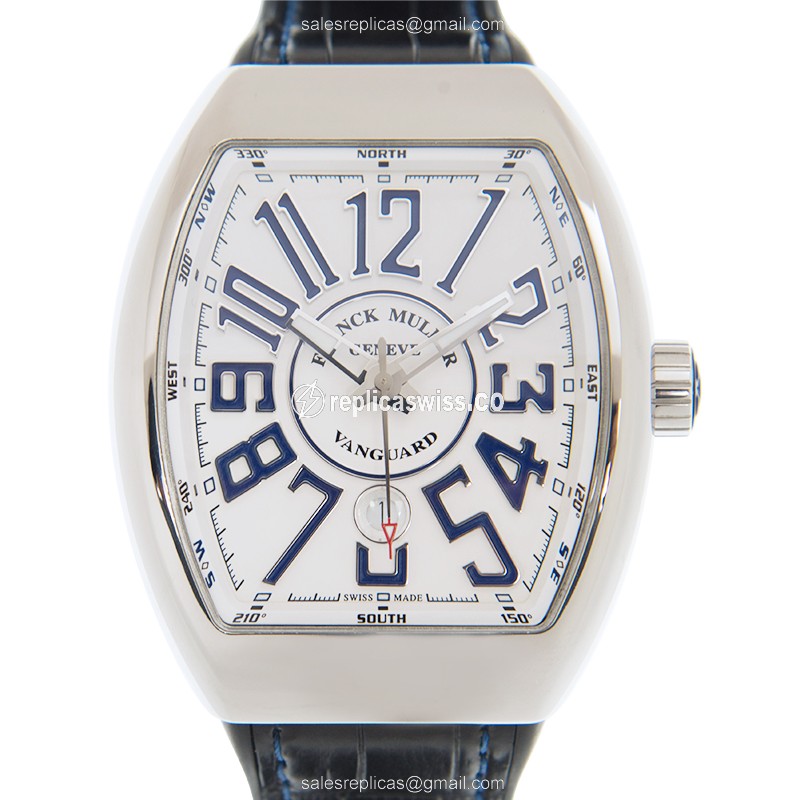 Franck Muller V 45 SC DT (AC.BU) VANGUARD Automatic Stainless Steel