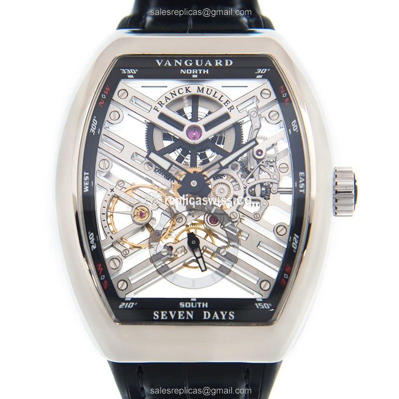 Franck Muller V 41 S6 SQT (AC.NR) VANGUARD Manual Wind Stainless Steel