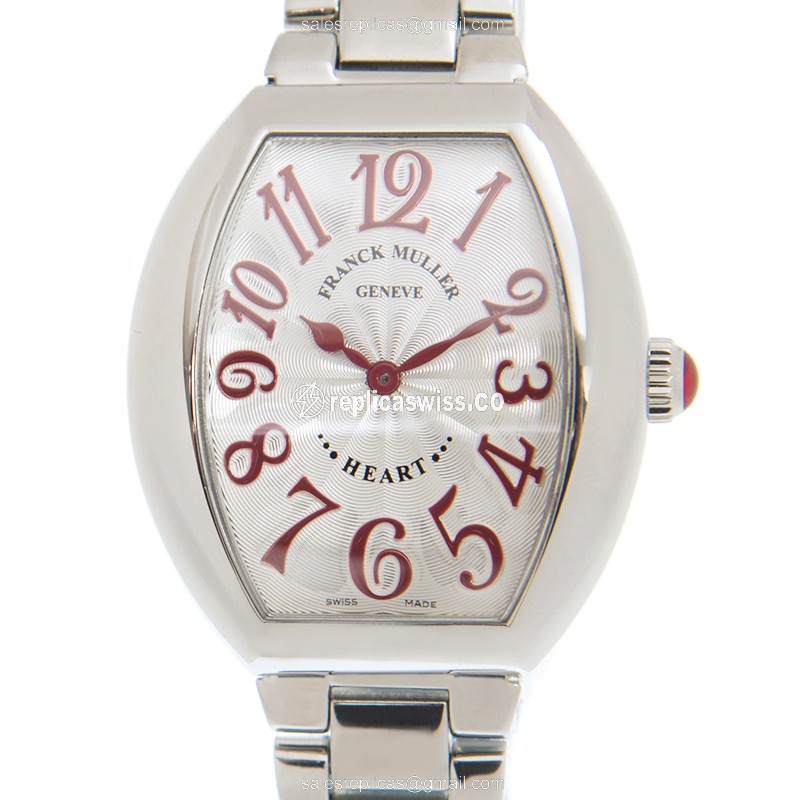 Franck Muller 5002 L QZ O (AC) HEART Quartz Stainless Steel