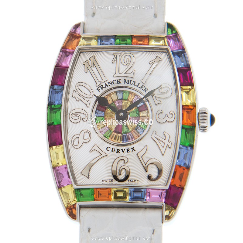 Franck Muller 1752 QZ REL QTR SAI BAG 1P BAG (AC) CINTREE CURVEX Quartz Stainless Steel & Diamonds