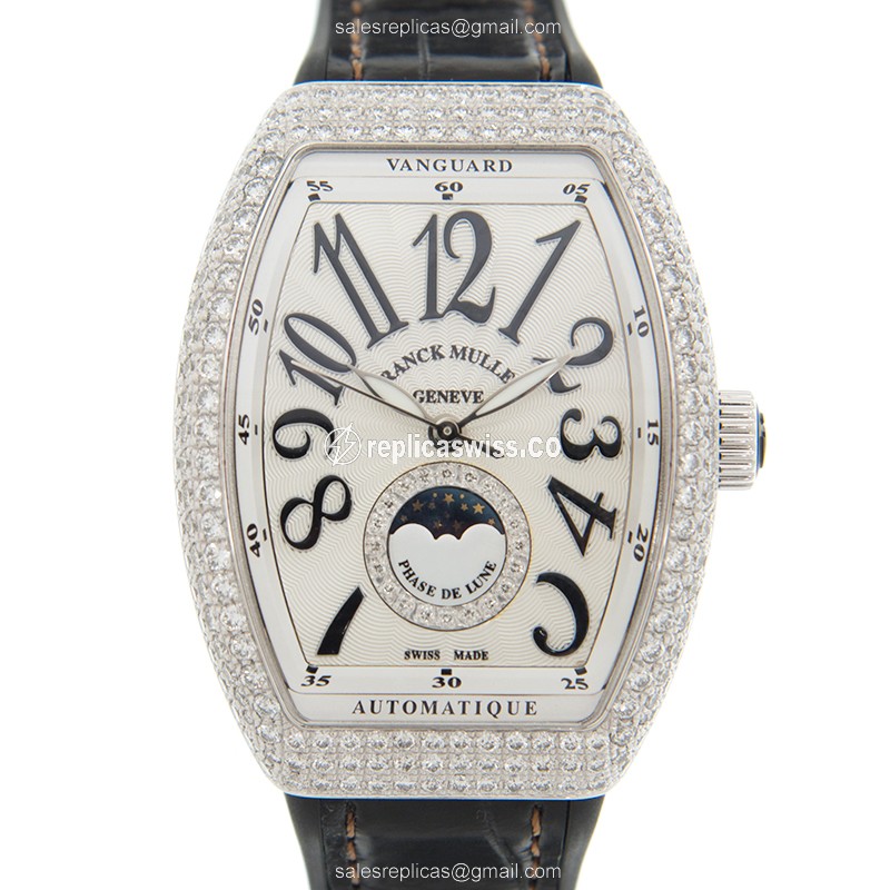 Franck Muller V 32 SC AT FO L D CD 1R (AC.NR) LADIES COLLECTION Automatic Stainless Steel & Diamonds