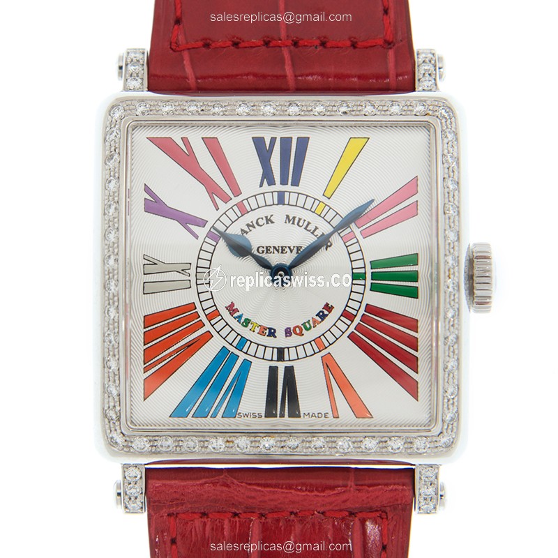 Franck Muller 6002 H QZ D 1R COL DRM (AC) COLOR DREAMS Quartz Stainless Steel & Diamonds