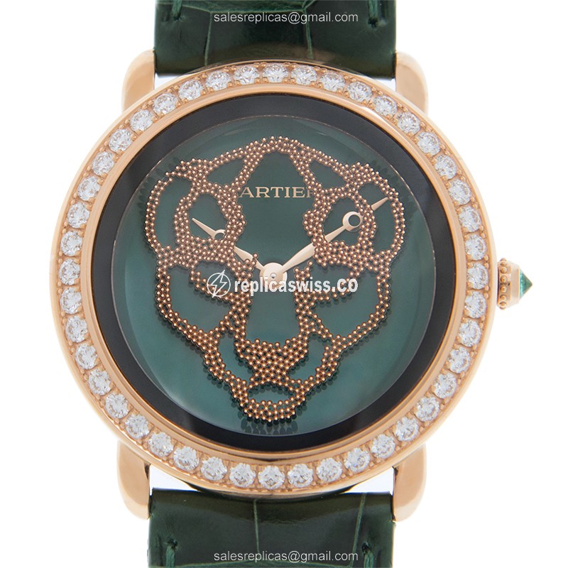 Cartier HPI01261 PANTHeRE DE CARTIER Manual Wind 18kt Rose Gold & Diamonds