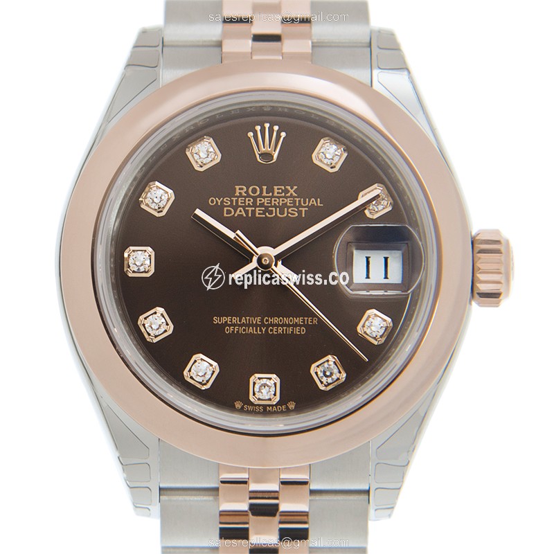 Rolex 279161-0011 LADY DATEJUST Automatic 18kt Rose Gold & Steel