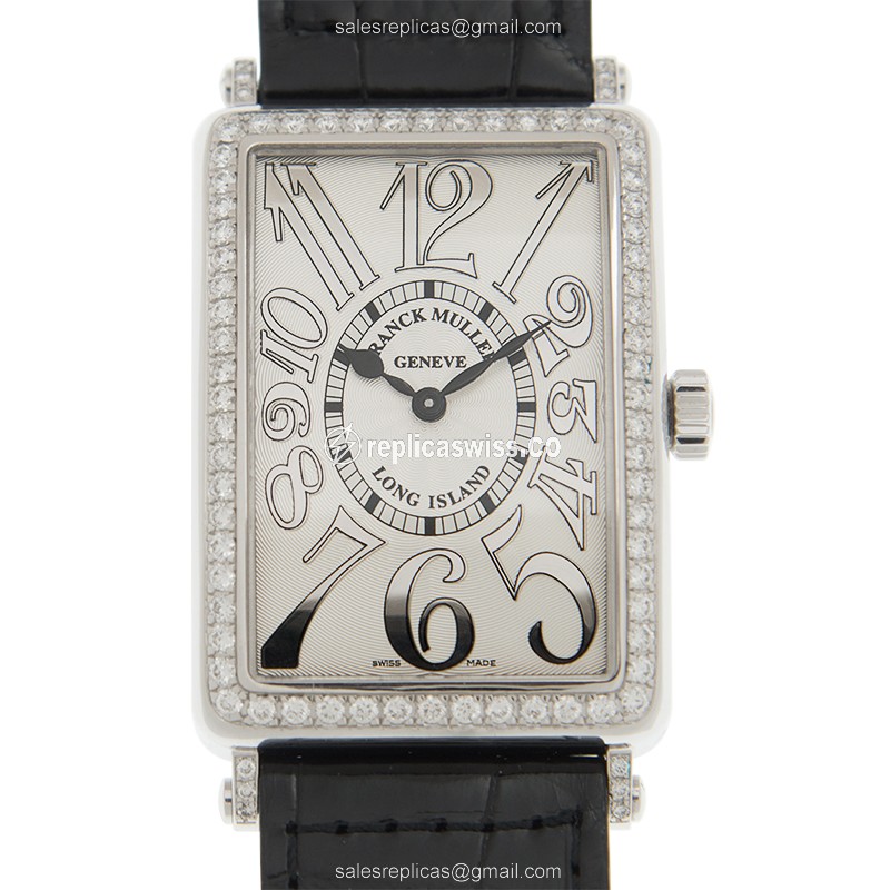 Franck Muller 1002 QZ REL D 1R (OG) LONG ISLAND Quartz 18kt White Gold & Diamond