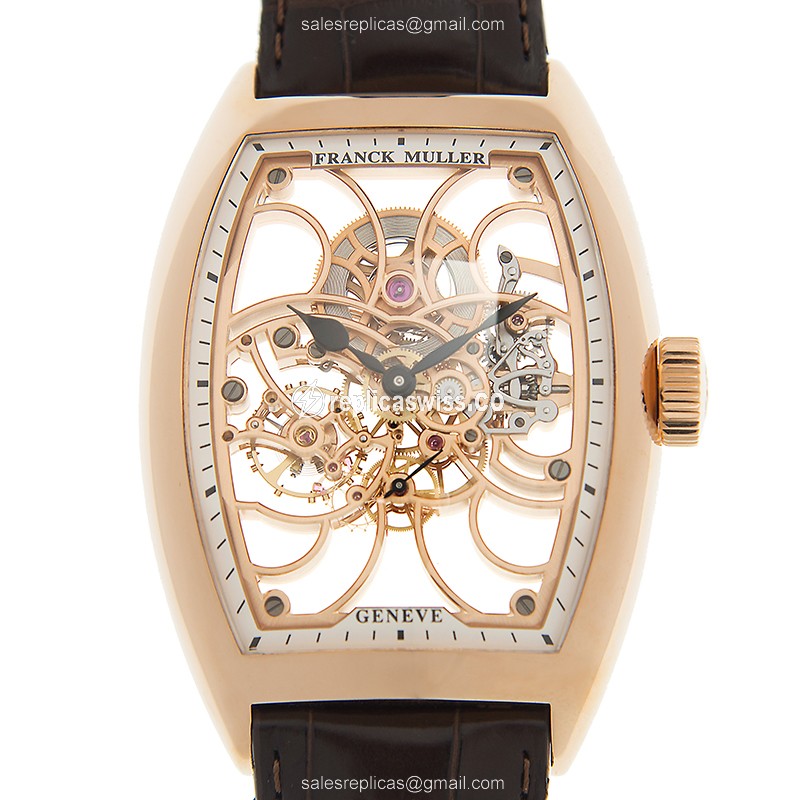 Franck Muller 9880 B S6 SQT (5N) CINTREE CURVEX Manual Wind 18kt Rose Gold