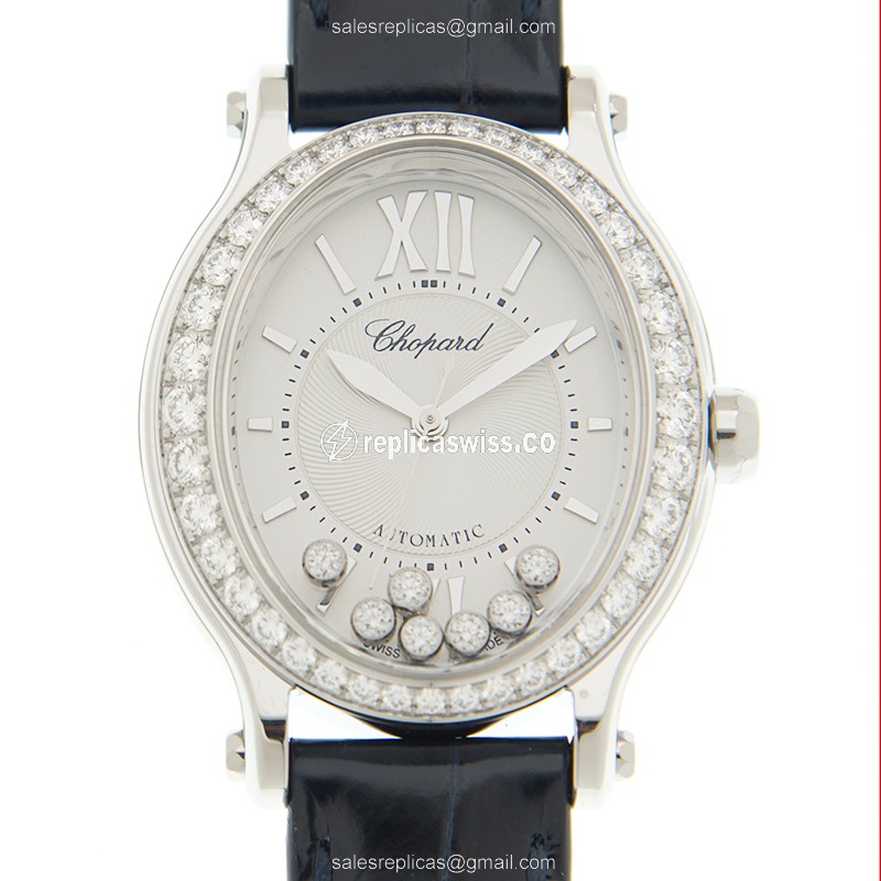 Chopard 278602-3003 HAPPY SPORT Automatic Stainless Steel & Diamonds