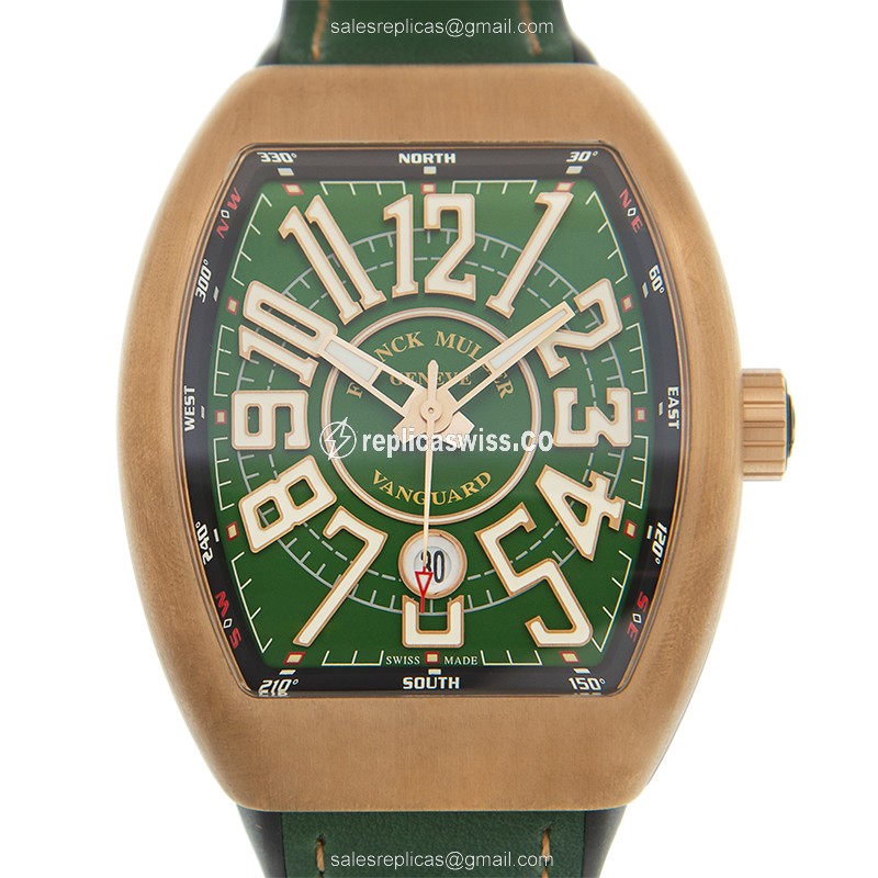 Franck Muller V 45 SC DT CIR (BZ.NR.BR) - GREEN VANGUARD Automatic Brass