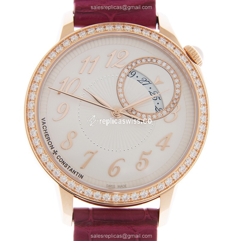 Vacheron Constantin 4605F/000R-B496 EGERIE Automatic 18kt Rose Gold & Diamonds