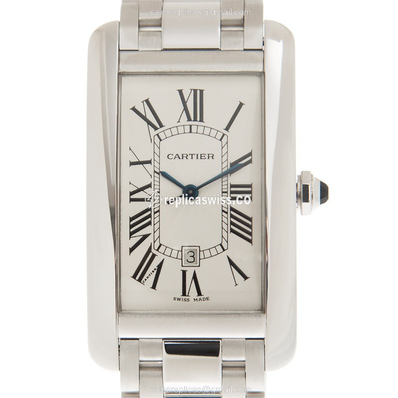 Cartier W26055L1 TANK Automatic 18kt White Gold