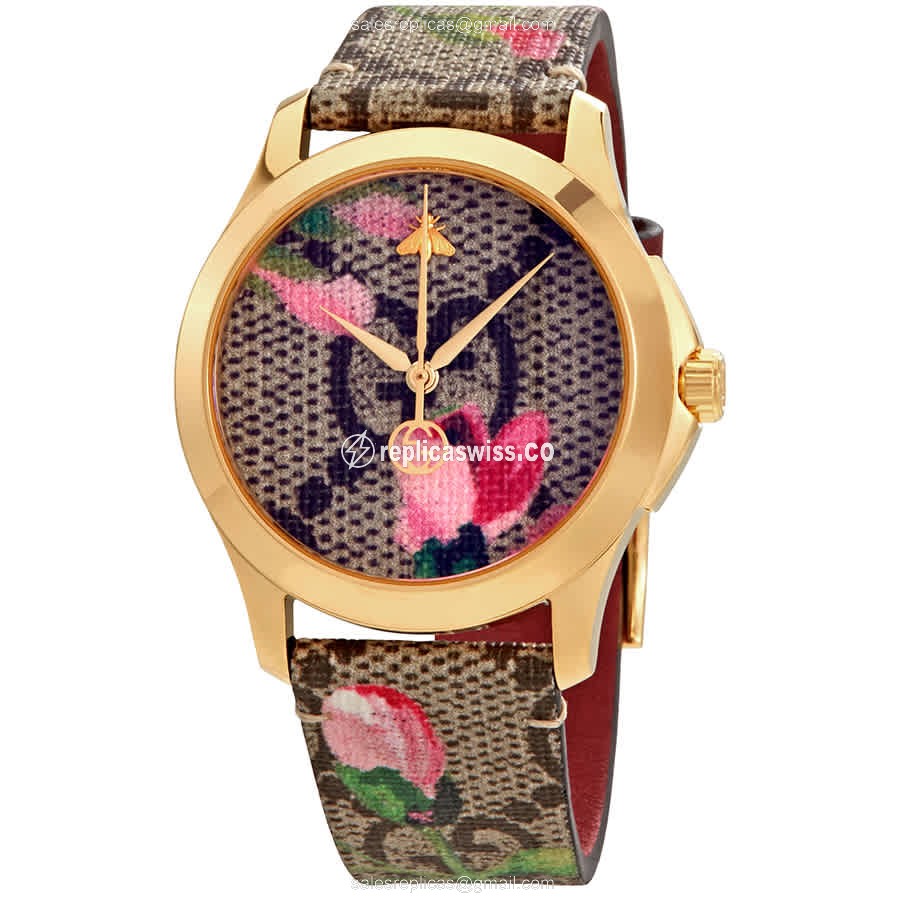 Gucci YA1264038 G-TIMELESS Quartz PVD Gold