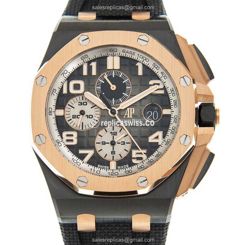 Audemars Piguet 26405NR.OO.A002CA.01 ROYAL OAK OFFSHORE Automatic 18kt Rose Gold & Ceramic