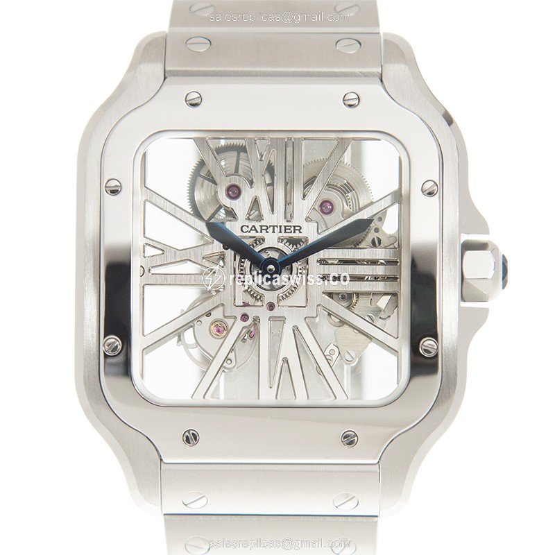 Cartier WHSA0007 SANTOS Manual Wind Stainless Steel