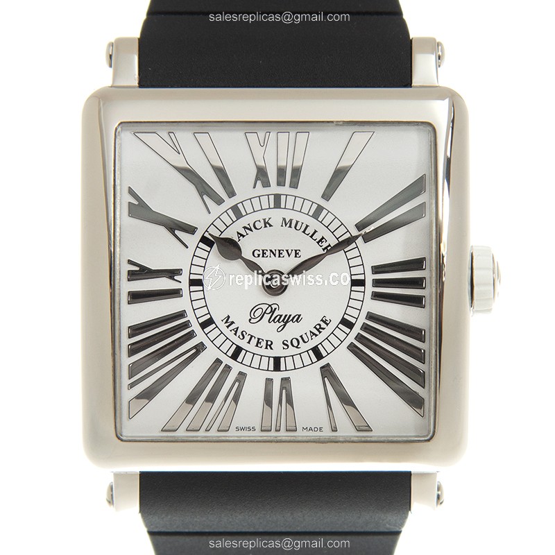 Franck Muller 6002 M QZ REL R PLY (AC)-WT MASTER SQUARE Quartz Stainless Steel