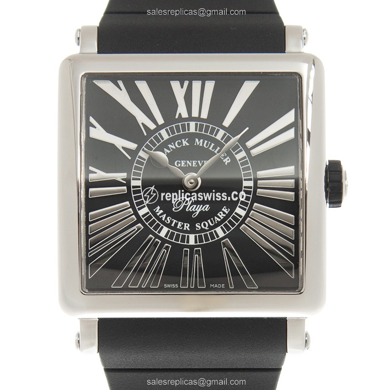 Franck Muller 6002 M QZ REL R PLY (AC)-BK MASTER SQUARE Quartz Stainless Steel