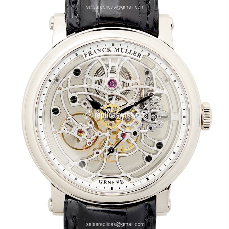 Franck Muller 7045 B S6 SQT (OG) 7 DAYS POWER RESERVE SKELETON Manual Wind Stainless Steel