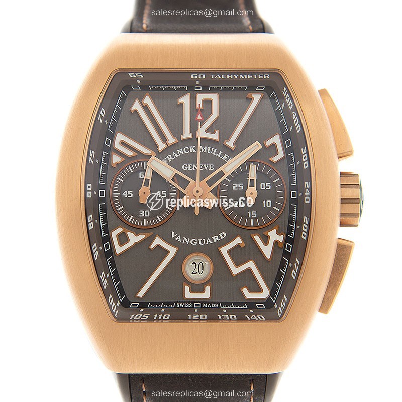 Franck Muller V 45 CC DT(5N.BR) TT VANGUARD Automatic 18kt Rose Gold