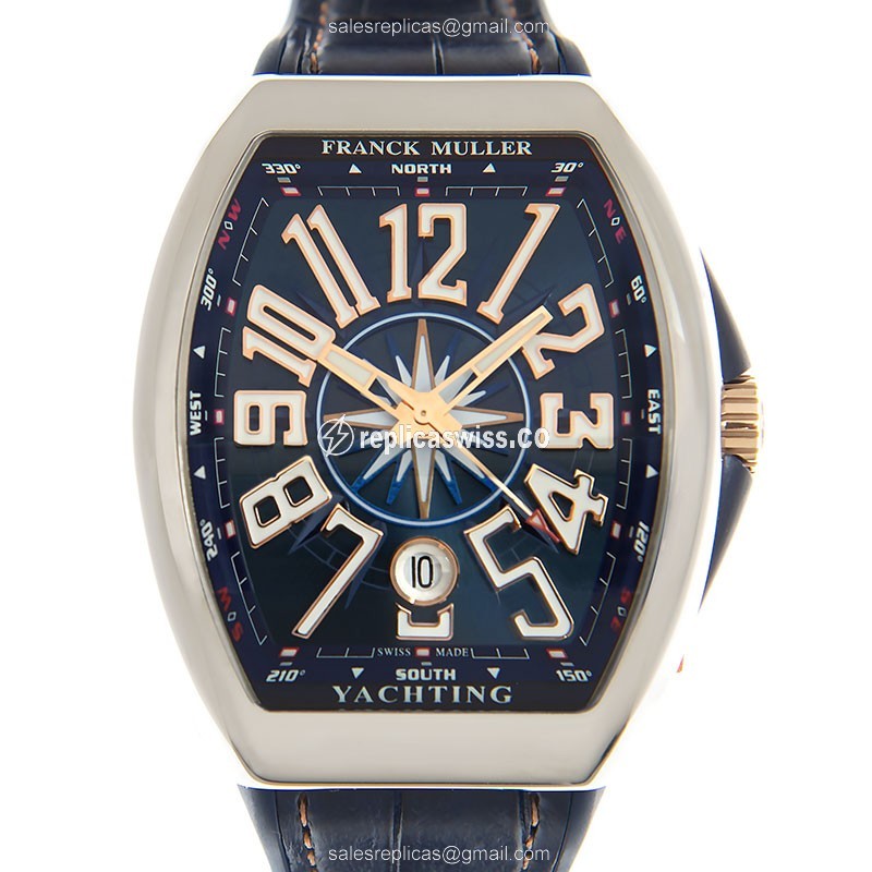 Franck Muller V 41 SC DT YACHTING STG (AC.BL) VANGUARD Automatic Stainless Steel