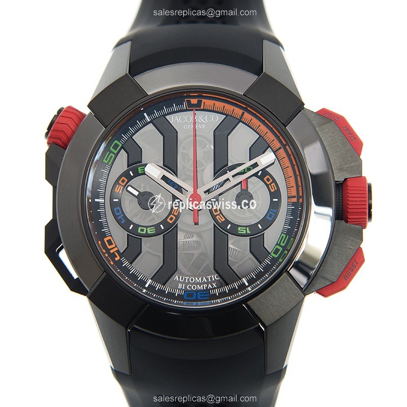Jacob & Co 313.21.SB.BU.B HA4D EPIC X CHRONO Automatic Stainless Steel