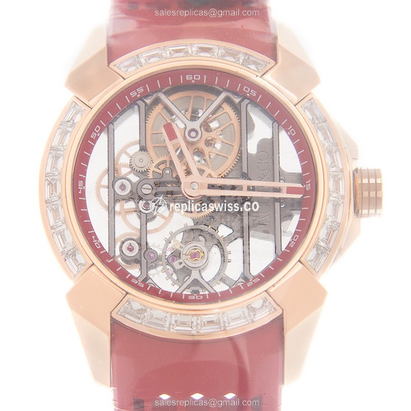 Jacob & Co EX100.43.LD.OP.ALD4A EPIC X Manual Wind 18kt Rose Gold