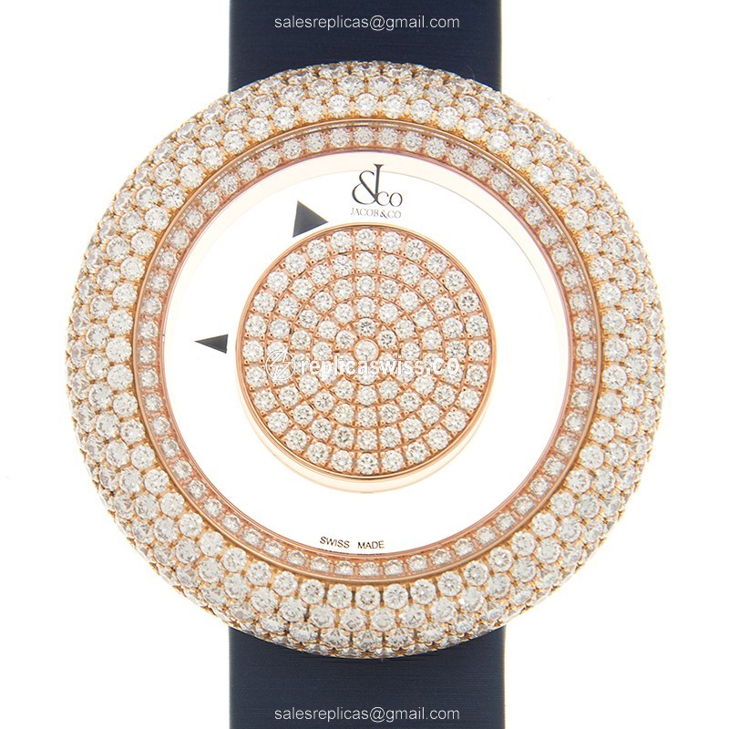 Jacob & Co BM556.40.RD.RD.ABSAA BRILLIANT Quartz 18kt Rose Gold & Diamonds