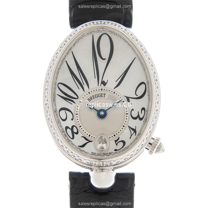Breguet 8918BB/58/964/D00D3L REINE DE NAPLES Automatic 18kt White Gold & Diamond