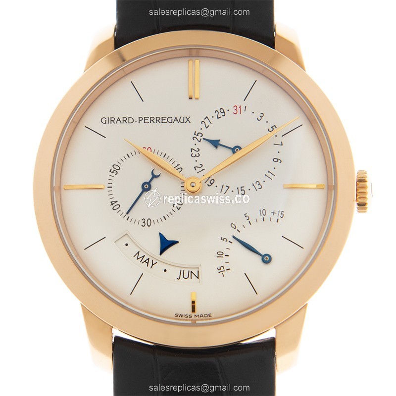 Girard Perregaux 49538-52-131-BK6A GIRARD-PERREGAUX 1966 Automatic 18kt Pink Gold