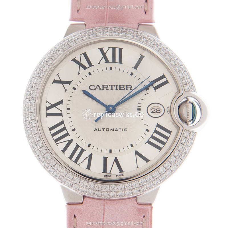 Cartier WE900951 BALLON BLEU Automatic 18kt White Gold & Diamond
