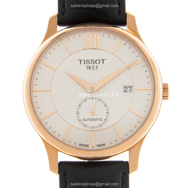 Tissot T063.428.36.038.00 T-TRADITION Automatic Gold-Plated & Stainless Steel