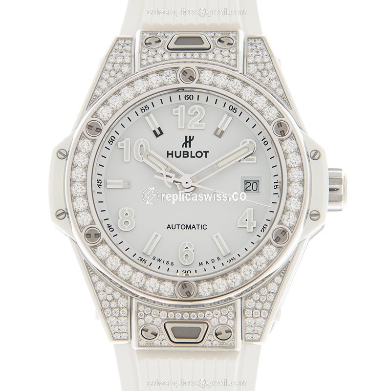 Hublot 485.SE.2010.RW.1604 BIG BANG Automatic Stainless Steel & Diamonds