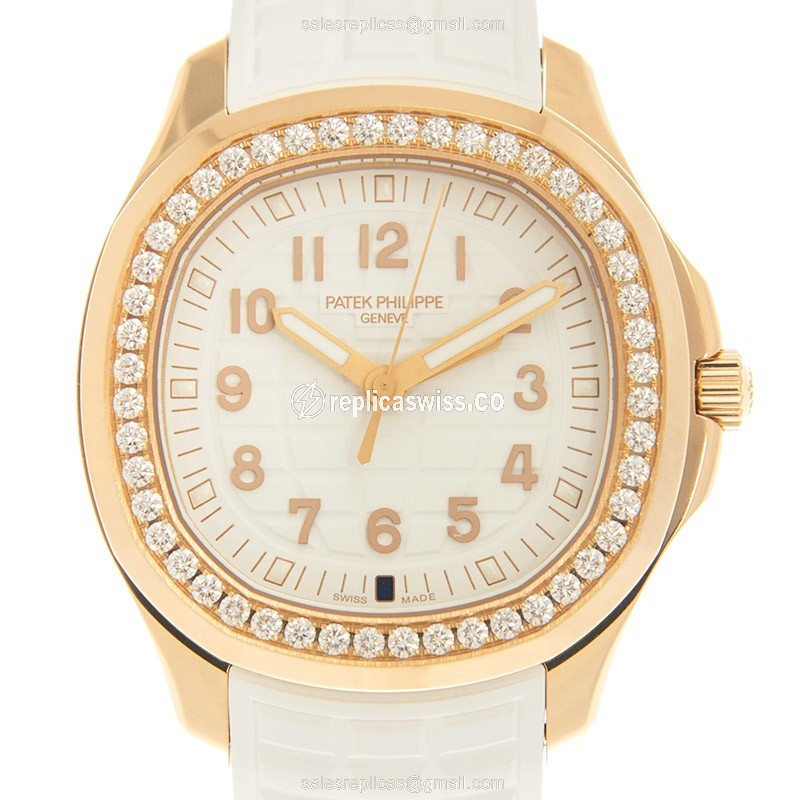 Patek Philippe 5269/200R-001 AQUANAUT Quartz 18kt Rose Gold & Diamonds