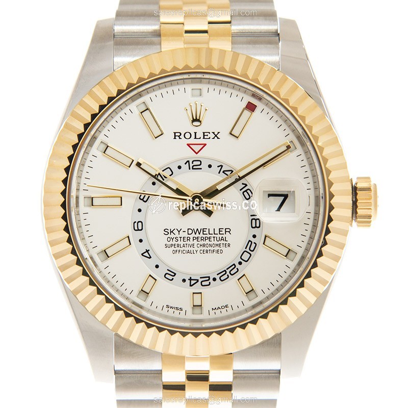 Rolex 326933-0010 SKY-DWELLER Automatic 18kt Gold & Steel