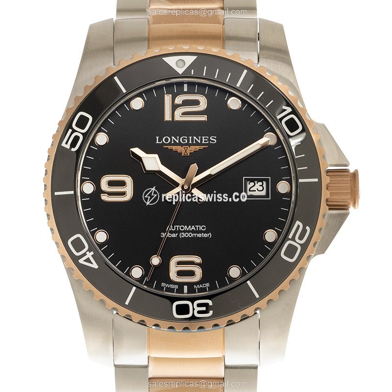 Longines L3.781.3.58.7 CONQUEST Automatic 18kt Rose Gold & Steel