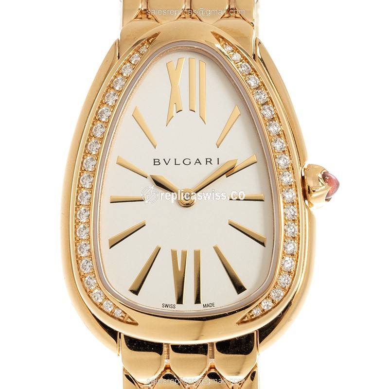 Bulgari 103146 SERPENTI SEDUTTORI Quartz 18kt Rose Gold & Diamonds