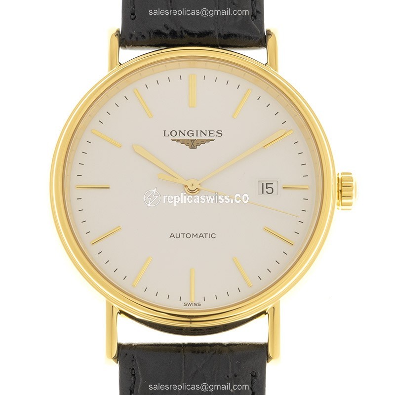 Longines L4.922.2.12.2 PRESENCE Automatic Gold-Plated & Stainless Steel