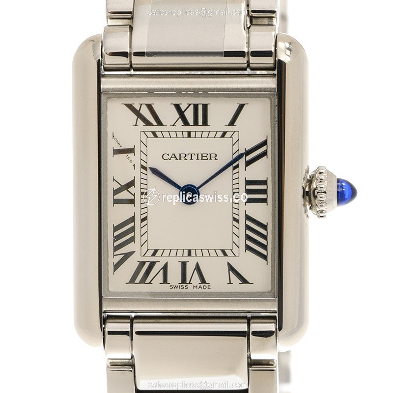 Cartier WSTA0051 TANK Quartz Stainless Steel