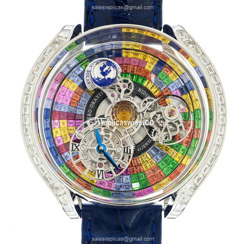 Jacob & Co AS800.30.BD.UC.ABALA ASTRONOMIA SOLAR Manual Wind 18kt White Gold & Diamond