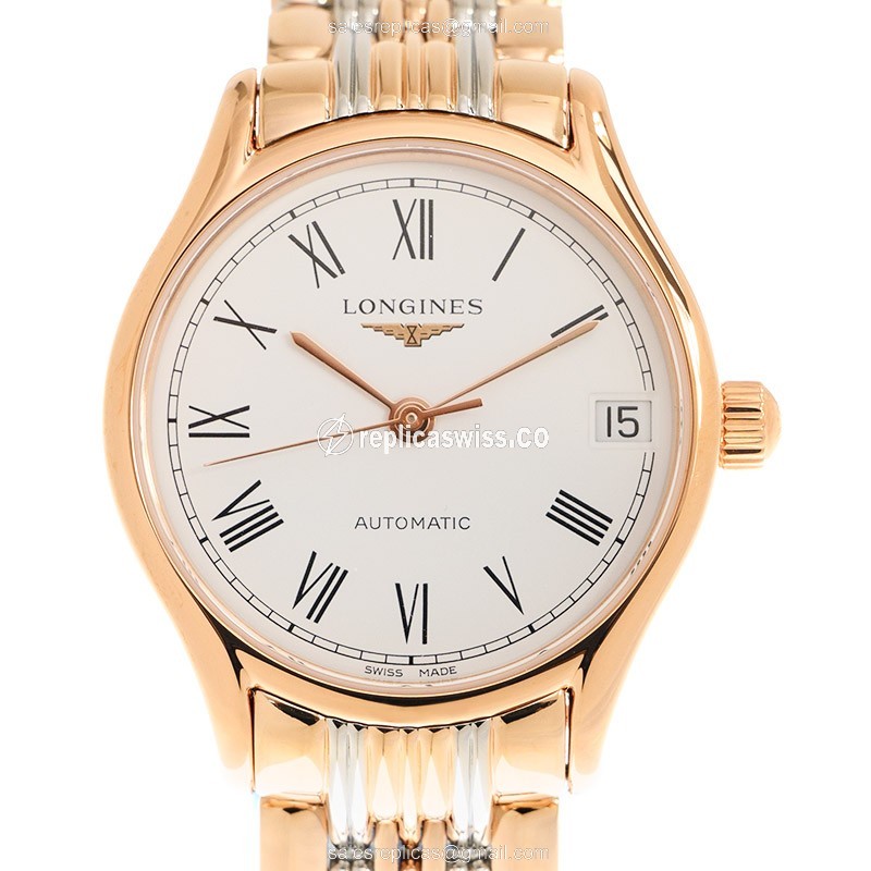 Longines L4.361.1.11.7 LONGINES LYRE Automatic 18kt Rose Gold & Steel