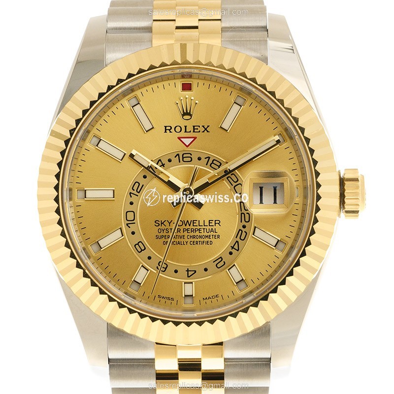 Rolex 326933-0004 SKY-DWELLER Automatic 18kt Gold & Steel