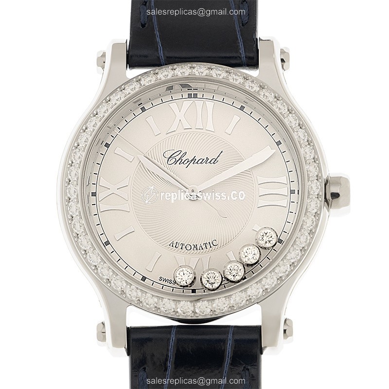 Chopard 278608-3003 HAPPY SPORT Automatic Stainless Steel & Diamonds