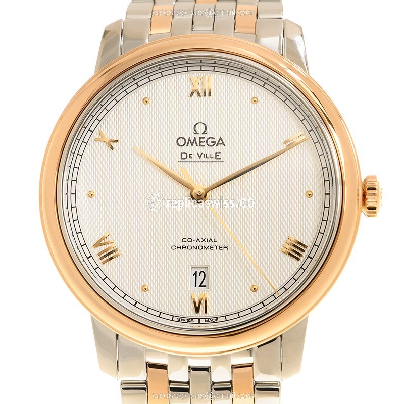 Omega 424.20.40.20.02.004 DE VILLE Automatic 18kt Rose Gold & Steel