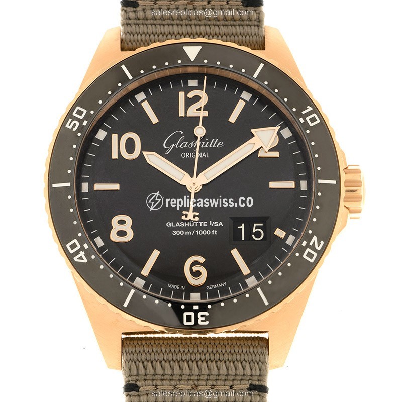 Glashutte 1-36-13-03-90-34 SPEZIALIST Automatic 18kt Rose Gold & Steel
