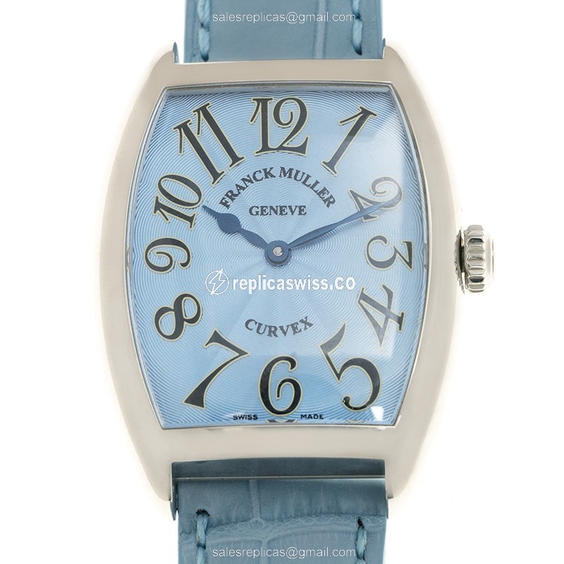 Franck Muller 7502 QZ (AC) - BLUE CINTREE CURVEX Quartz Stainless Steel