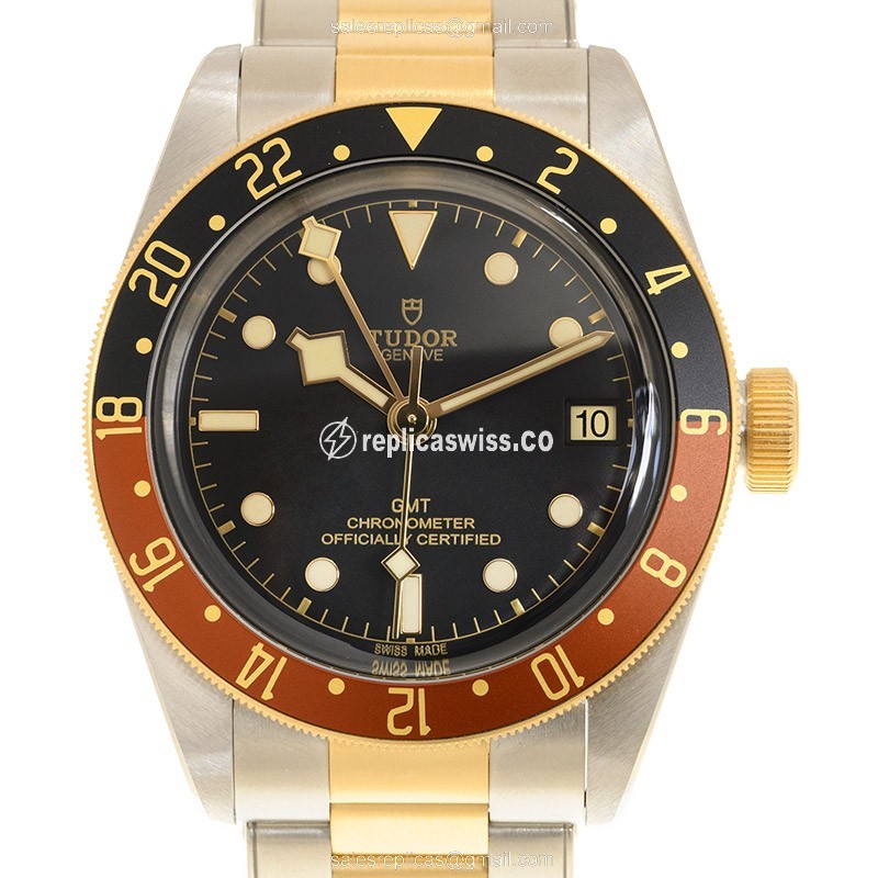 Tudor 79833MN BLACK BAY GMT S&G Automatic 18kt Gold & Steel