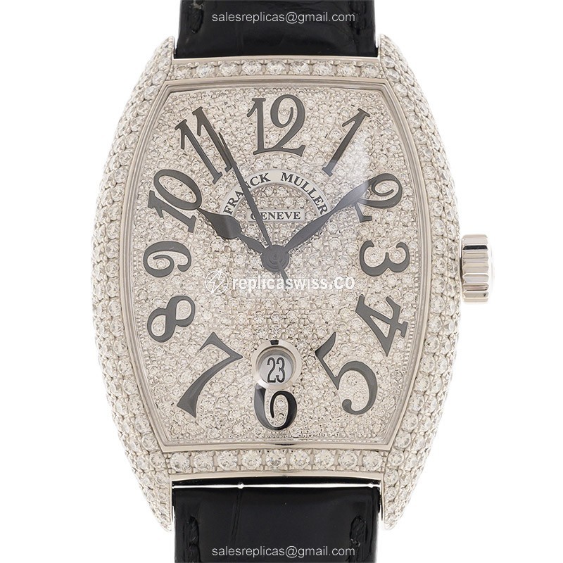 Franck Muller 7880 SC DT D6 CD (OG) CASABLANCA Automatic 18kt White Gold & Diamond