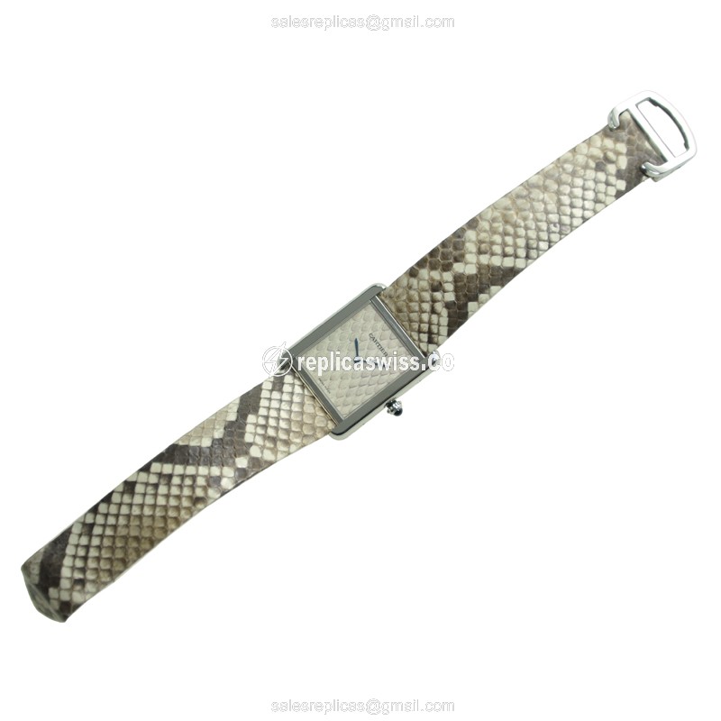 Cartier W5200021 TANK Quartz Stainless Steel