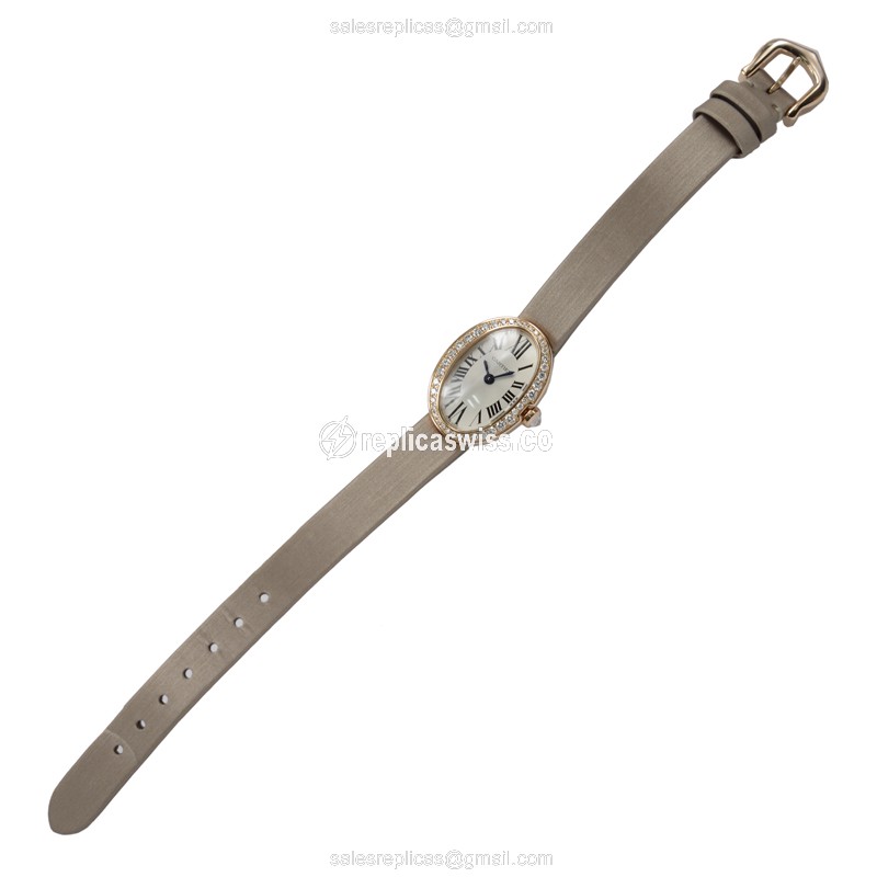 Cartier WB520028 BAIGNOIRE Quartz 18kt Rose Gold & Diamonds